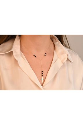 گردنبند طلا طلائی زنانه 14 عیار YCL JEWELLERY - کد 885685811