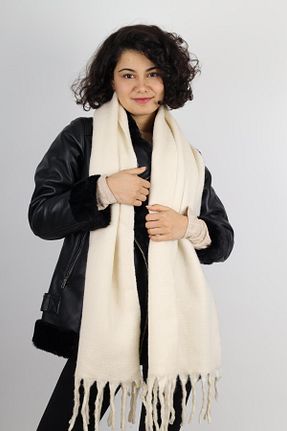 شال گردن سفید زنانه مودال - پنبه MinaCarin - کد 885868440