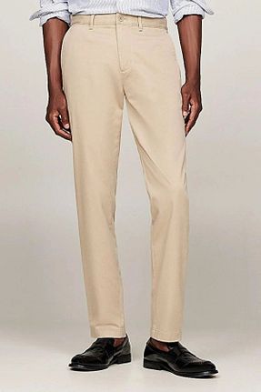 شلوار جین بژ مردانه پاچه ساده Tommy Hilfiger - کد 877494660