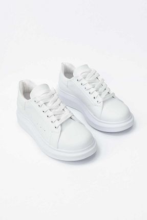 کفش اسنیکر سفید زنانه بند دار birizmoda - کد 885887218