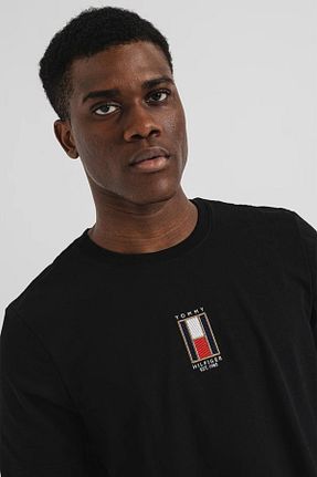تیشرت مشکی مردانه رگولار Tommy Hilfiger - کد 884322582