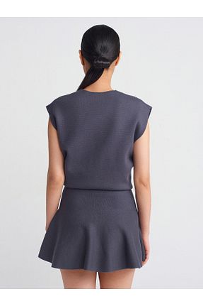 دامن طوسی زنانه پارچه Dilvin - کد 885898689