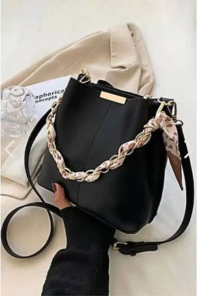 کیف دوشی مشکی زنانه پارچه ای bag&more - کد 800713382