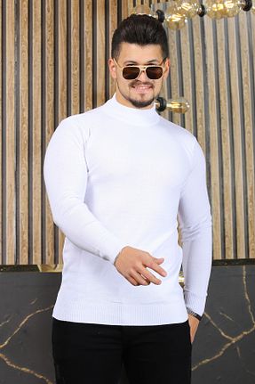 پلیور سفید مردانه ساده adil aslan triko - کد 885902206