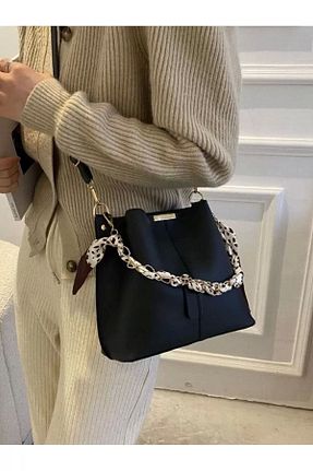 کیف دوشی مشکی زنانه پارچه ای bag&more - کد 800713382