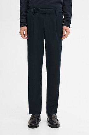 شلوار سرمه ای مردانه پنبه ای Massimo Dutti - کد 881892071