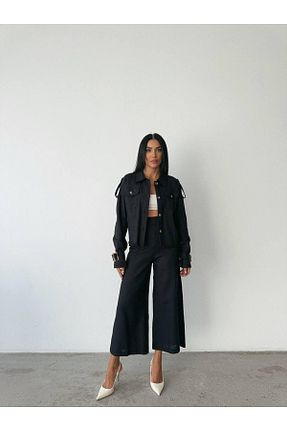 ست بالاتنه و پائین تنه مشکی زنانه بافتنی MAGGAZA - کد 885930588