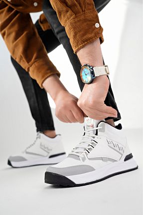 کفش اسنیکر سفید مردانه بند دار Wanderfull - کد 885931574