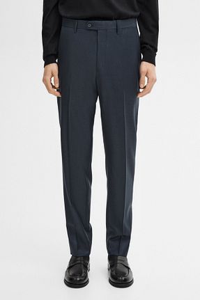 شلوار سرمه ای مردانه پشمی Massimo Dutti - کد 881918040