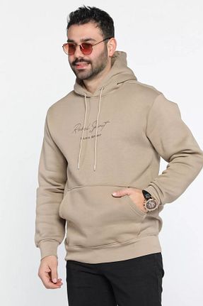 سوئیشرت بژ مردانه ساده MİSHAR İTALİA - کد 885961301