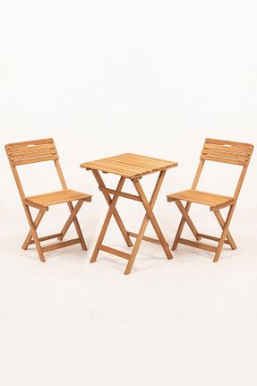 ست باغچه بژ چوب Meya Dekor - کد 690592401