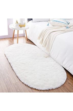 فرش سفید زیره ضد لغزش Raschel Carpet - کد 885954867