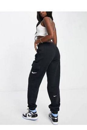 شلوار کرمگن مشکی زنانه اورسایز Nike - کد 885961521