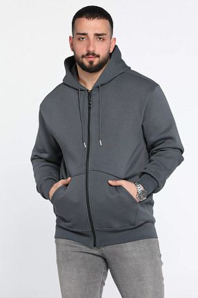 سوئیشرت طوسی مردانه ساده MİSHAR İTALİA - کد 885959594