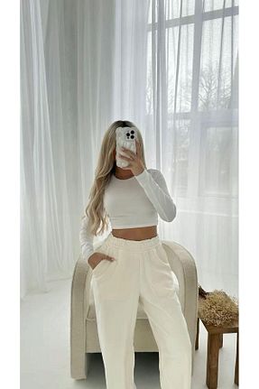 بادی سفید زنانه یقه دوچرخه Butik - کد 885967217