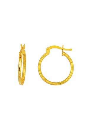 گوشواره طلا زرد زنانه 22 عیار Bilezikci - کد 886001088
