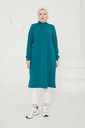 تونیک حجاب فیروزه ای زنانه ویسکون Armine TREND - کد 881690987