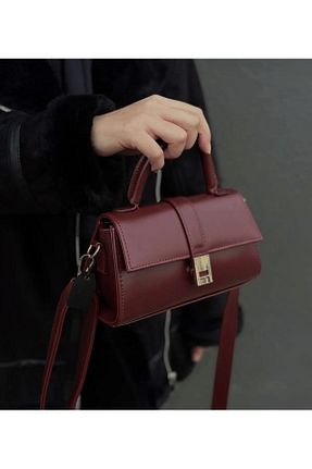 کیف دوشی زرشکی زنانه چرم مصنوعی winnest bag - کد 885994460