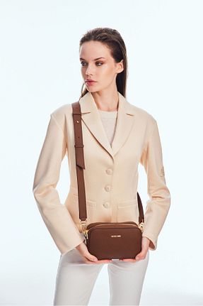 کیف پستچی قهوه ای زنانه چرم مصنوعی U.S. Polo Assn. - کد 841487388