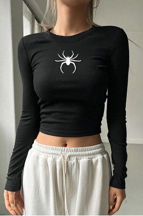 بلوز مشکی زنانه ساده BRZ COLLECTION - کد 859980083
