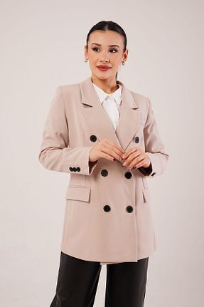 کت بلیزر طوسی زنانه پلی استر - الاستین Hipo Trend - کد 885999736