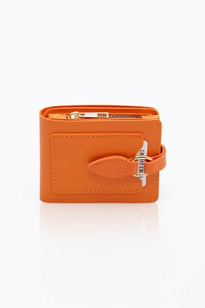 کیف پول نارنجی زنانه ابعاد کوچک Womancraft - کد 798974140