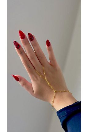 دستبند طلا زرد زنانه 14 عیار kuyumcu nurettin - کد 886035764