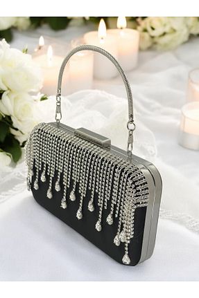 کیف مجلسی مشکی زنانه پارچه ای Biçanta - کد 886041717