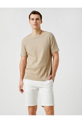 شلوارک و برمودا سفید مردانه Straight Koton - کد 656109918