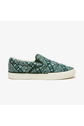 کفش اسنیکر سبز زنانه بدون بند Lacoste - کد 731857436