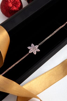 دستبند نقره صورتی زنانه 925 عیار SARIASLAN - کد 884526485