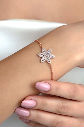 دستبند نقره صورتی زنانه 925 عیار SARIASLAN - کد 884526485
