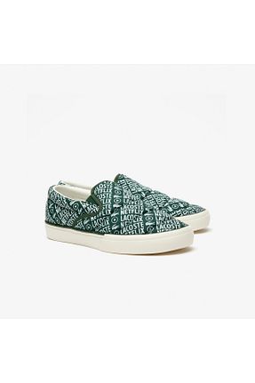 کفش اسنیکر سبز زنانه بدون بند Lacoste - کد 731857436