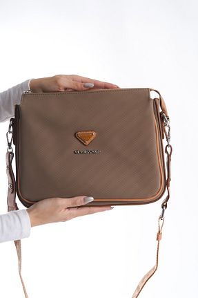 کیف دوشی قهوه ای زنانه چرم مصنوعی Viktoria Polo - کد 886076671