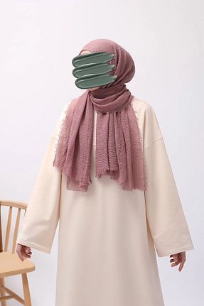 شال صورتی زنانه پنبه پلی استر Lemaye - کد 886104847