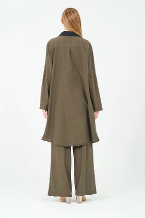 ست بالاتنه و پائین تنه خاکی زنانه بافت Butik - کد 886162962