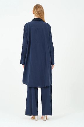 ست بالاتنه و پائین تنه سرمه ای زنانه بافت Butik - کد 886162939