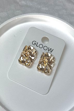 گوشواره جواهر طلائی روکش طلا DEMOKAN - کد 886115231
