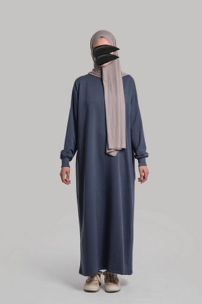 لباس حجاب سرمه ای زنانه رگولار Lemaye - کد 886117854