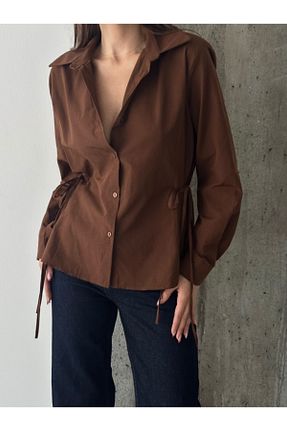 پیراهن قهوه ای زنانه رگولار AÈC PRIVÈ - کد 886120243