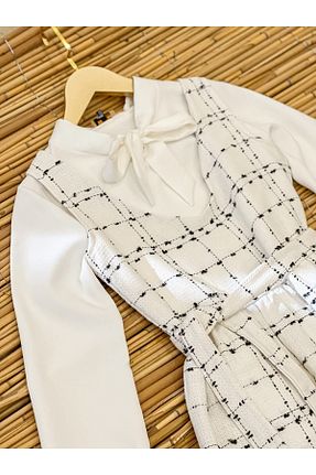 لباس سفید زنانه بافتنی KÜÇÜĞÜM BUTİK - کد 464656188