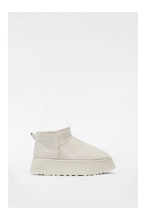بوت برفی بژ زنانه پارچه ای Vola Shoes - کد 886148220