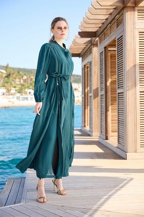 کلاه و ابایا سبز زنانه مخلوط پلی استر MissWhence - کد 815607840