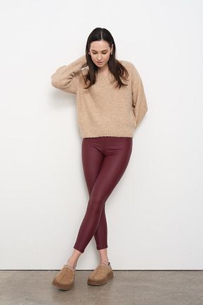 ساق شلواری زرشکی زنانه Qutu Butik - کد 886150674
