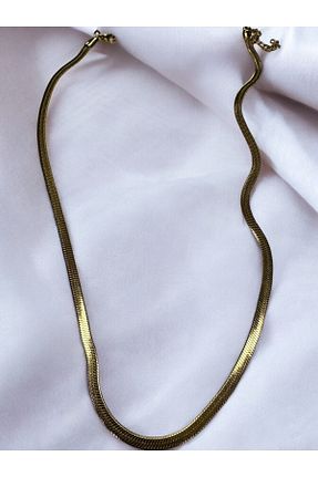 گردنبند استیل ( فولاد ) زرد زنانه استیل (فولاد) LUNİS LUXE - کد 886163310