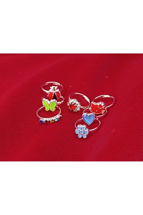 انگشتر جواهر رنگی بچه گانه پوشش لاکی Hepimizin - کد 886171193