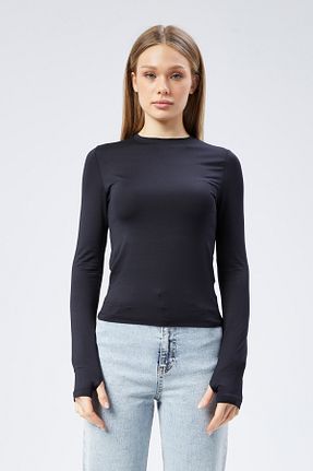 بلوز مشکی زنانه ساده Maison La Femme - کد 759990402