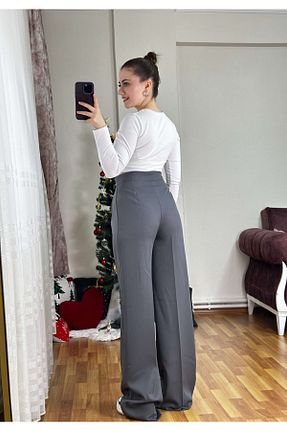 لباس طوسی زنانه بافتنی KAESTA BUTİK - کد 886179757