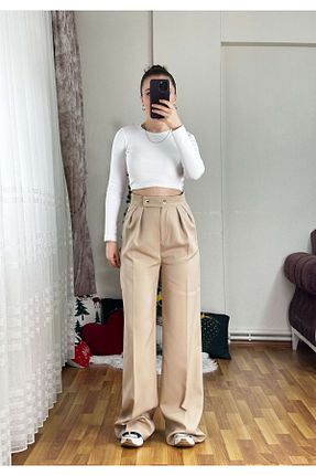 لباس بژ زنانه بافتنی KAESTA BUTİK - کد 886179711