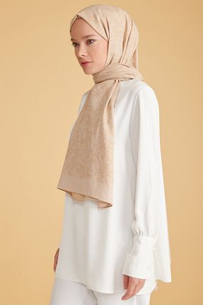 شال بژ زنانه پلی استر Belli - کد 886451824